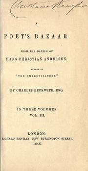 Cover of: A poet's bazaar by Hans Christian Andersen