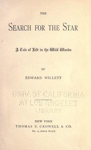 Cover of: The search for the star by Willett, Edward