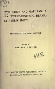 Cover of: Emperor and Galilean by Henrik Ibsen