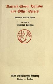 Cover of: Barrack-room ballads and other verses. by Rudyard Kipling