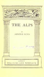 Cover of: Alps