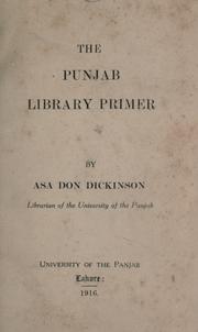 Cover of: The Punjab library primer
