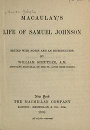 Cover of: Macaulay's life of Samuel Johnson by Thomas Babington Macaulay