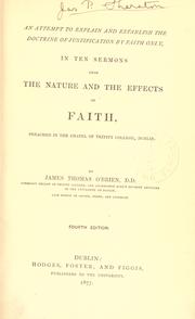Cover of: Ten sermons upon the nature and the effects of faith