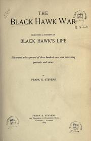 Cover of: The Black Hawk war by Frank Everett Stevens