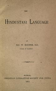 Cover of: The Hindustani language