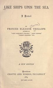 Cover of: Like ships upon the sea, a novel. by Frances Eleanor Ternan Trollope