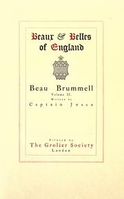 Cover of: Beaux & belles of England: Beau Brummell
