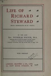 Cover of: Life of Richard Steward. by Nicholas Pocock, Nicholas Pocock