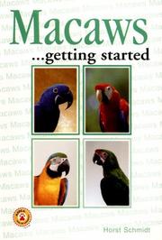Cover of: Macaws Getting Started (Save Our Planet)