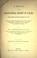 Cover of: A manual of the constitutional history of Canada