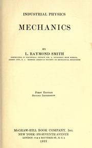 Cover of: Industrial physics by L. Raymond Smith