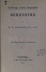 Cover of: Berkshire. by Horace Woollaston Monckton