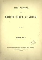 Cover of: Annual.