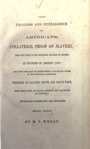 Cover of: Slavery: its origin, nature and history by Thornton Stringfellow