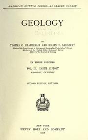 Geology by Chamberlin, Thomas C.