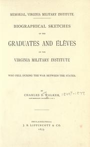 Memorial, Virginia Military Institute by Charles D. Walker