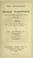 Cover of: The episcopate of Charles Wordsworth, Bishop of St. Andrews, Dunkeld, and Dunblane 1853-1892