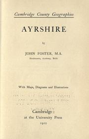 Cover of: Ayrshire by John Foster (undifferentiated)