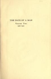 Cover of: The days of a man by David Starr Jordan, David Starr Jordan