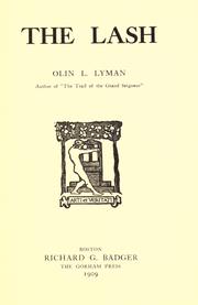 Cover of: The lash by Olin L. Lyman