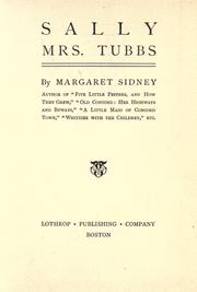 Cover of: Sally, Mrs. Tubbs by Margaret Sidney, Margaret Sidney