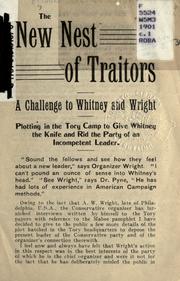 Cover of: The new nest of traitors: a challenge to Whitney and Wright.