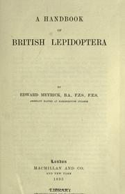 Cover of: A handbook of British Lepidoptera