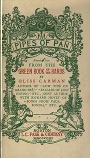 Cover of: From the green book of the bards by Bliss Carman