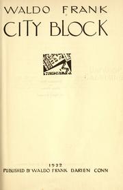 Cover of: City block.