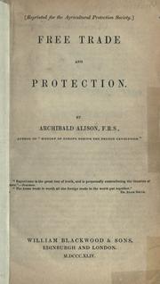 Cover of: Free trade and protection.