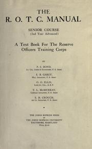 Cover of: The R. O. T. C. manual by P. S. Bond