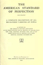 Cover of: The American standard of perfection, illustrated. by American Poultry Association.