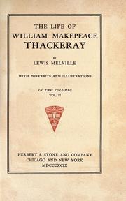 Cover of: The life of William Makepeace Thackeray.