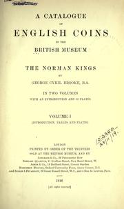 Cover of: A catalogue of English coins in the British Museum by British Museum