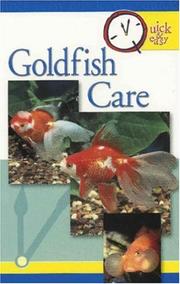 Cover of: Goldfish care. by 