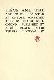 Cover of: Li©Øege and the Ardennes