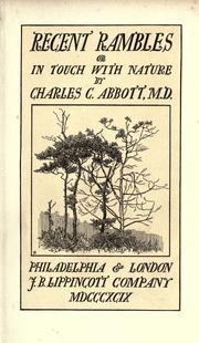 Cover of: Recent rambles by Charles C. Abbott