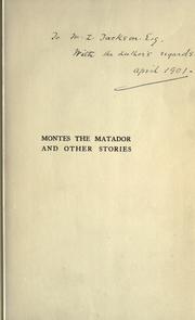 Cover of: Montes the matador, and other stories