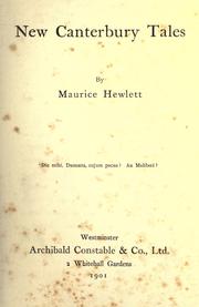 New Canterbury tales by Maurice Henry Hewlett