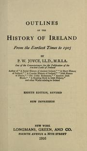 Cover of: Outlines of the History of Ireland by E. Marlitt