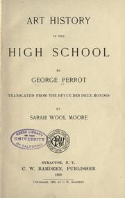 Cover of: Art history in the high school by Georges Perrot