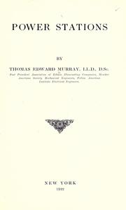 Cover of: Power stations by Murray, Thomas Edward