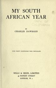 Cover of: My South African year