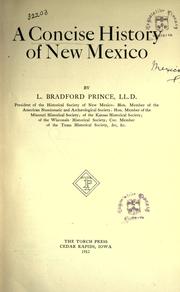 Cover of: A concise history of New Mexico by L. Bradford Prince