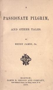 Cover of: A passionate pilgrim by Henry James