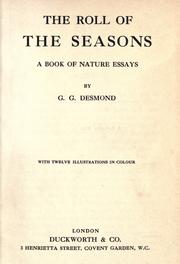 Cover of: The roll of the seasons: a book of nature essays.