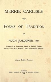Merrie Carlisle and poems of tradition by Hugh Falconer