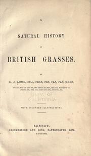 Cover of: A natural history of British grasses. by Edward Joseph Lowe