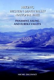 Cover of: Hiking Western Death Valley National Park by Michel Digonnet, Michel J. F. Digonnet